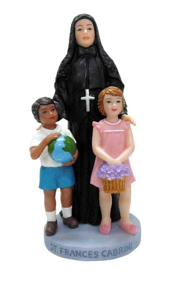 6" Cabrini Statue w/children