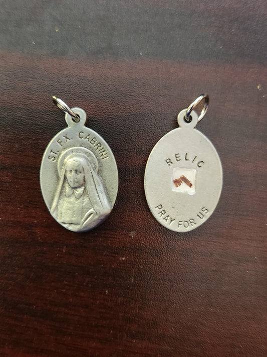 Cabrini Medal 2nd Class Relic Silver color