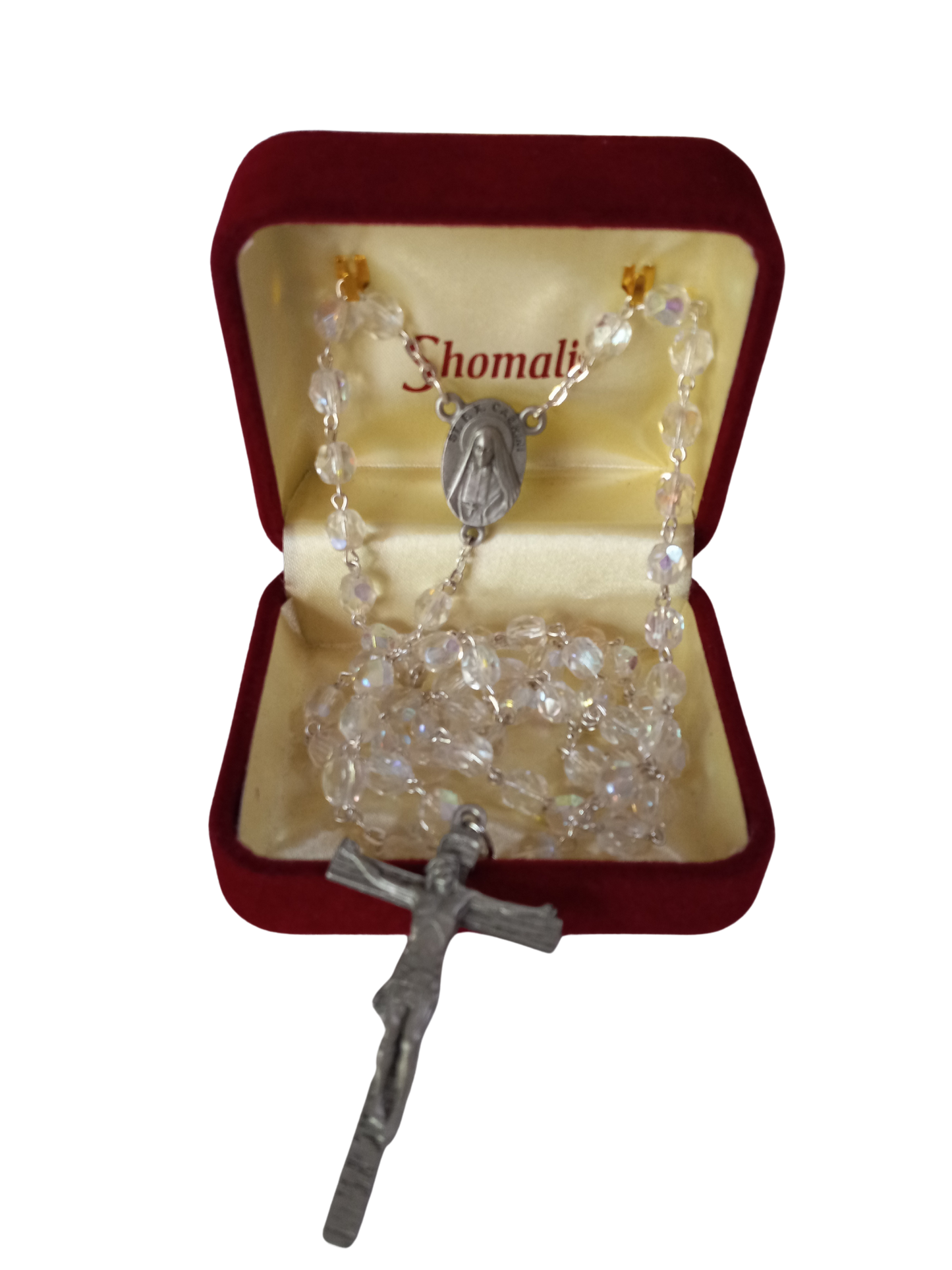Cabrini Rosary Relic Silver Presentation Box